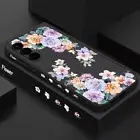 Flower Phone Case For Samsung S25 Ultra S24 FE S23 S22 A16 A15 Soft Slim Cover