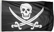 Time Roaming 3x5 Ft Pirate Jack Rackham Polyester Flag with Brass Grommets