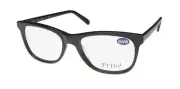 NEW PRIVE 3001 EYEGLASSES BLACK CAT EYE WOMENS FULL-RIM 002 53-18-140 PLASTIC