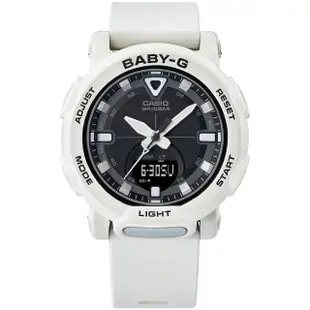 【CASIO 卡西歐】BABY-G 戶外露營自動照明手錶-純真白(BGA-310-7A2)