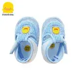 在飛比找遠傳friDay購物優惠-黃色小鴨《PiyoPiyo》網狀嬰兒學步涼鞋-藍