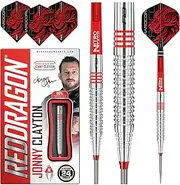 RED Dragon Jonny Clayton Original Professional Tungsten Dartset mit Flights und Stielen