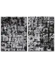 Ready2HangArt Street Wise I/II 2pc Wrapped Canvas Wall Art by Norman Wyatt