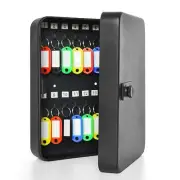 Gonioa 28 Key Cabinet Steel Security Lock Box with Combination Lock Locking K...