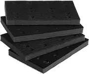 Mipcase 4pcs Sandpaper Sponge Cushion Sander Pad Sanding Pads Sander Foam Pads Cushion Buffer Buffing Pads Car Detailing Supplies Buffer Cushion Sponge Sanding Backing Pad Black