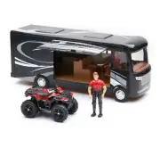 New Ray Toys Xtreme Adventure Polaris Sportsman XP 1000 with Caravan RV Set