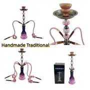 Pink Glass High Quality Shisha Shisha Handmade Traditional Collectible Gift NEW