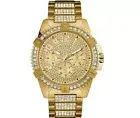 Brand new Authorized Guess Gold Tone Crystal Men's Quartz Watch