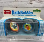 1988 Playskool Baby Toys Bath Bubbles Sesame Street VTG Bert Ernie Big Bird