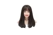 Fashion Wig Female Long Hair Air Bangs Fluffy Natural Short Full Headgear Brown Wigs Facial Hair
