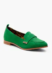 [Taking Shape] Taking Shape Green & Animal Loafer Size 39 in Green - Women's Shoes Green