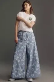 Anthropologie Marimekko Kohti Unikko Wide-Leg Trousers Size S $275