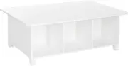 Kids Desk and Activity Table with 6 Storage Cubbies for Folding Bins - Art Craft