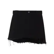 [Balenciaga] Balenciaga-Black Tailored Wool Mini Skirt-Donna 36 FR