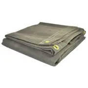 Foremost Tarp Co. Dry Top 16 ft. W X 20 ft. L Heavy Duty Canvas Tarp Olive
