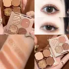 4color Charming Bright Gemstone Eyeshadow Pearly Matte Earth Eyeshadow Palette ъ