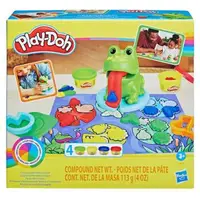 在飛比找森森購物網優惠-Play-Doh 培樂多黏土 小青蛙彩色睡蓮池黏土啟發遊戲組