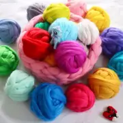 36/50Color Wool Felt Fibre Wool Yarns Roving for Needle Hand Spinnings DIY Gift