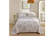 100% Cotton Lightly Quilted Coverlet Set Cassidy Queen 230 x 250 cm