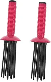 HONMEET Professional Fluffy Shaping Styling Comb Slip Portable Curling Brush Air Brush for Travel
