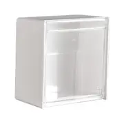 Wall Mounted Clamshell Storage Box Plastic Cotton Swab Holder Cotton Pads Holder Dispenser for Balls Floss Rubber Band