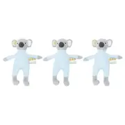 3PK Annabel Trends Cuddly Wuddlies Plush Kids/Toddler Toy 17x6cm Small Koala