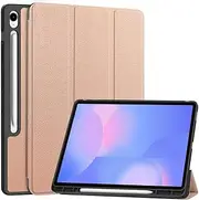 Nexue Case for Samsung Galaxy Tab S10 FE Plus 13.1 Inch 2025 SM-X620 X626B,Auto Sleep/Wake, Soft TPU Matte Back Cover, Slim Lightweight Shell Protective Smart Cover (Rose Gold)