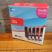 4-PK Remanufactured Canon CLI-8 (8) Color Ink - Black Cyan Magenta Yellow