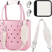 [OUTXE] Strap Wrap for Bogg Bag, Adjustable Crossbody Shoulder Straps Long, Neoprene Handle Wrap Protector, XL Medium Bogg Bag Rubber Tote Bag Accessories