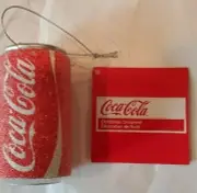 COKE COCA-COLA FROSTED CAN CHRISTMAS ORNAMENT
