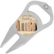 Books Golf Ball Marker Divot Repair Tool Bottle Opener