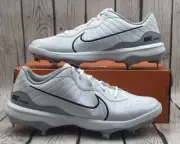 Nike Alpha Huarache Varsity 4 Low White /Wolf Grey DJ6516 100 - Size 11.5- New!!