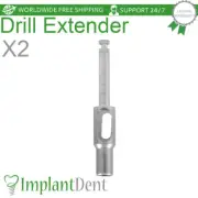 2x Dental Drill Extension 29mm Stainless Steel Dentistry Tool