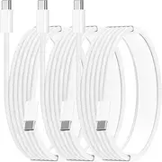 【Apple MFi Certified】iPhone 16 Car Carplay Charger Cable, Linocell 3Pack USB C to USB C 100W 6FT Fast Car Charging Cord Type C Braided Cable for iPhone 16/16 Pro/16 Pro Max/15/15 Pro/iPad Pro/Air/Mini