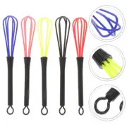 5 Pcs Egg Beating Whisk Paste Mini Silicone for Hair Color Travel
