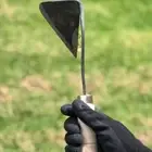 Handheld Triangular Tip Hoe Wooden Handle Short Handle Hoe Garden