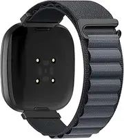 Nylon Watch Band Compatible with Fitbit Versa 3/Versa 4 Alpine Loop Nylon Strap Women Men, Breathable Sport Watch Strap Adjustable Fitbit Sense/Sense 2 Watch Bands