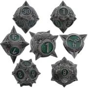 7pcs/set D&D Dice Set Metal Dice Dungeons & Dragons Game Accessories Popular B5