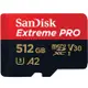 SanDisk 512GB 記憶卡ExtremePRO microSDXC UHS-I V30 A2 公司貨