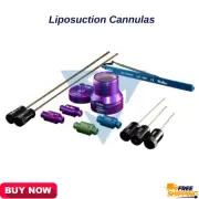 Liposuction Set of 14 Cannulas Fat Grafting Transplantation Best Quality A+ Kit
