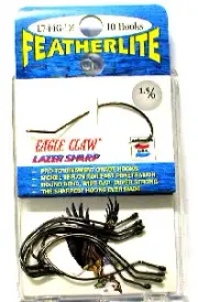 Eagle Claw L744G #1.5/0 Featherlite L744g Hooks