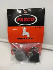 NEW Pasco 21540 Quick Lock Hose/Faucet Bibb with Lock & Keys. (D#04)