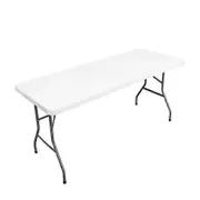 Folding Picnic Table Cloth Washable Table Protector Premium Patio Table Cover Rectangle Tables（Only Picnic Table Cloth) white 243x76cm