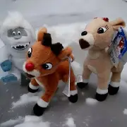 Rare Vintage plush Rudolph & friends Prestige set of 3 USA Clarice abominable