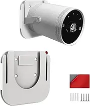 [Chanvoo] Drill Free Wall Mount Compatible with Samsung Freestyle Projector Ceiling Mount, Freestyle 2 Accessories Steel Wall Mount Shelf (White)