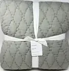 New~Pottery Barn~Cocoon Voile Quilt Full Queen~EUCALYPTUS