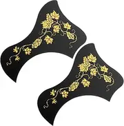 CATIEBYE 2pcs PVC Guitar Pickguards for Acoustic Guitar Scratching Plates Lightweight and Durable DIY Accessory for Musicians