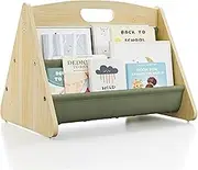 Kids Bookshelf, Toddlers Organizer Shelf to Display All Books and Toys, Baby Girls Boys Bookcase for Nursery Room Kids Rooms Bedroom Playroom, 43 * 31 * 31Cm