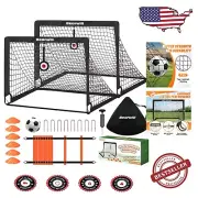 Complete Kids Soccer Training Set: 2 Pop-Up Goals, Ball, Cones & Agility Ladder