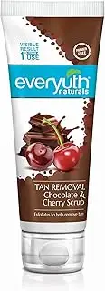 Everyuth Naturals Pure & Light Tan Removal Choco Cherry Scrub, 50Gm, Bottle